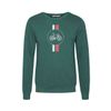 Afbeelding van Green Bomb | Trui sweater Bike Highway, jungle green bio katoen