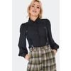 Afbeelding van Voodoo Vixen | Groen geruite pantalon met wijde pijpen, hoge taille en afneembare bretels