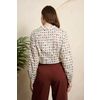 Afbeelding van Banned | Cherry Cool cat retro blouse met kattensnoetjes