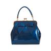 Afbeelding van Banned | Vintage Tealblue American, handtas met klipsluiting