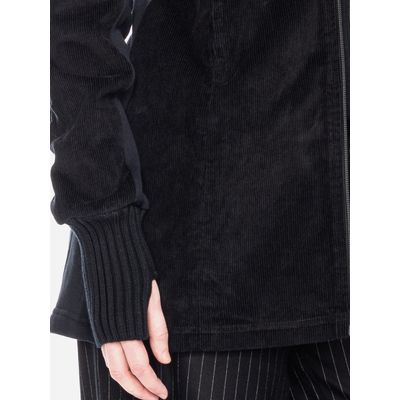 Foto van ATO Berlin | Jas Lulu met dubbel voorpand, capuchon van zwarte ribcord