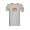 Afbeelding van Green Bomb | T-shirt Lifestyle Firenze scooter, grijs bio katoen