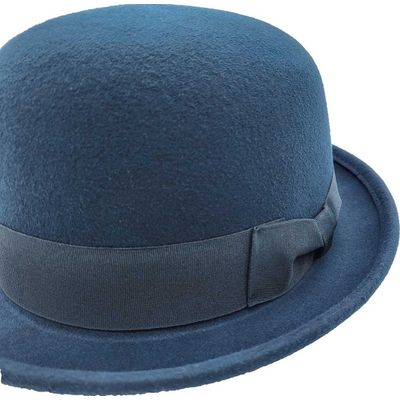 Foto van Major wear | Bolhoed, zachte tealblauwe bowler 