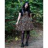 Afbeelding van Rebel Romance | Skater-pinafore jurk met Autumn Woodland herfstprint