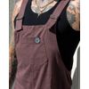 Afbeelding van Rebel Romance | Tuinbroek effen Plum Mocha van stretch katoen