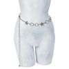 Afbeelding van Banned | Metalen riem Elysium met ringetjes en pentagram 