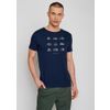 Afbeelding van Green Bomb | T-shirt Outdoor freak, navy blauw bio katoen
