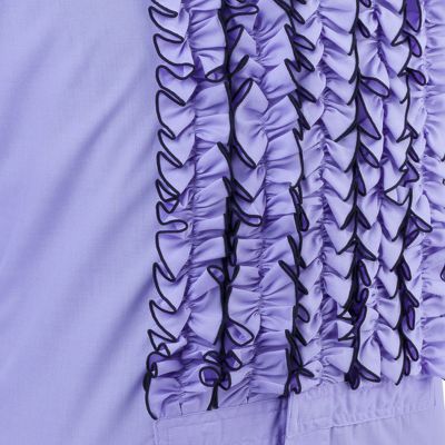 Foto van Chenaski | Overhemd ruche, violet met zwarte trim