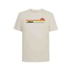 Afbeelding van Green Bomb | T-shirt Nature canoe river, creme wit bio katoen