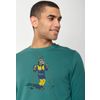 Afbeelding van Green Bomb | Trui sweater Animal donkey ski wild, jungle green bio katoen