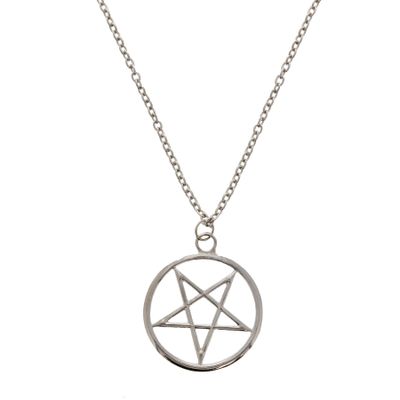 Foto van Zacharia | Halsketting (70 cm) met Pentagram hanger 4,4cm