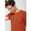 Afbeelding van Green Bomb | T-shirt Bike uptown, rood bio katoen