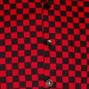 Afbeelding van Chenaski | Overhemd korte mouw, two tone Blocks, rood zwart