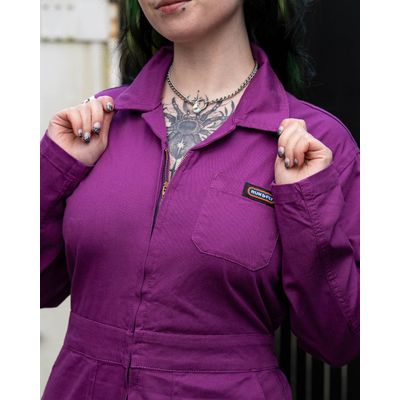 Foto van Run & Fly | Boilersuit Charity, paars keperstof