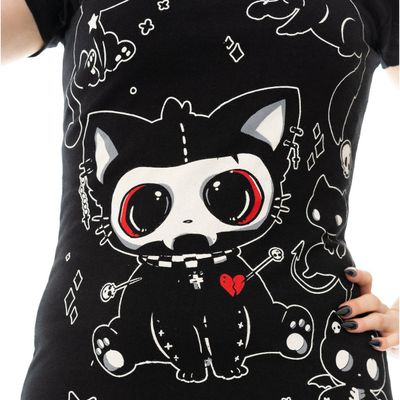 Foto van Cupcake Cult | T-shirt Phantom Kitty