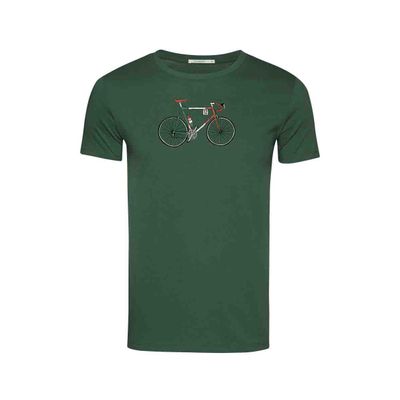 Foto van Green Bomb | T-shirt Bike Enzo, bottle groen bio katoen