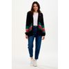Afbeelding van Sugarhill Brighton | Cardigan Yvette, zwart met block stripes