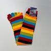 Afbeelding van Flirt | Teensokken met regenboog strepen en smiley tenen