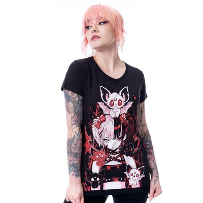 Cupcake Cult | T-shirt Batling met vleermuisjes