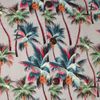Afbeelding van Chenaski | Overhemd korte mouw, Palm Trees, grijs