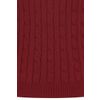Afbeelding van Banned | Retro spencer Gina met V-hals en bordo kabelpatroon