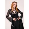 Afbeelding van Hell Bunny | Vintage Gothic top Rhianne van zwart kant met uitlopende mouw