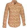 Afbeelding van Chenaski | overhemd Seventies Blossom creme, bruin, geel