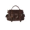Afbeelding van Banned | Handtas Mudflap twee kleuren bruin met keyhole 