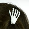 Afbeelding van Poizen Industries | Witte skelet bone haarclip 