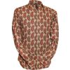 Afbeelding van Chenaski | Retro 70's overhemd, indian paisley blauw bordeaux