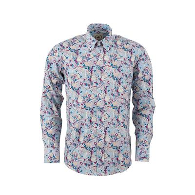 Relco | Overhemd met blauwe floral print