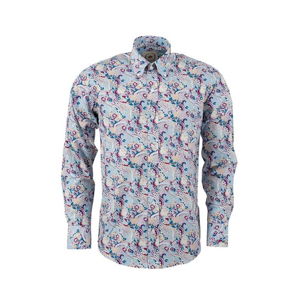 Relco | Overhemd met blauwe floral print