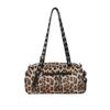 Afbeelding van Banned | Rock 'n Roll luipaard handtas, ringen eyelets en ritssluiting