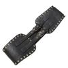 Afbeelding van Zacharia | Gothic punk riem met elastiek, studs en 2 riempjes met gespen