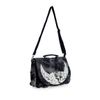 Afbeelding van Banned | Schoudertas Chanters, batik grijs met met skullmoon print
