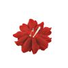 Afbeelding van Zacharia | Rode chrysant op haarclip en broche 