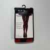 Afbeelding van Music Legs | Zwarte panty met rode hartjes