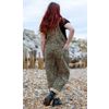 Afbeelding van Run & Fly | Tuinbroek met naturel luipaard, unisex