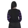 Afbeelding van Banned | Gothic jumper, zwart met paarse Alien space cat