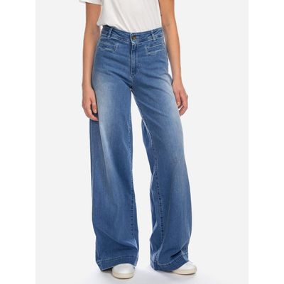 Foto van ATO Berlin | Jeans used met wijde rechte pijpen Lacy