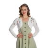 Afbeelding van Banned | Offwhite vestje, bolero Summer cherry