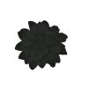 Afbeelding van Zacharia | Zwarte chrysant op haarclip en broche 