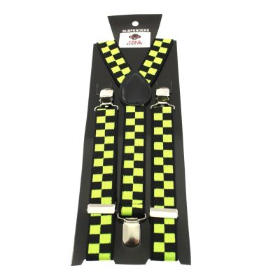 Foto van Zacharia | Bretels met checkered pattern, 3 clips