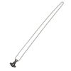 Afbeelding van Zacharia | Halsketting met Keltische hanger Thor's Hammer met skull, Rhodium
