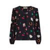 Afbeelding van Sugarhill Brighton | Blouse Imelda, zwart Lucky Charms