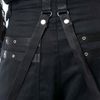 Afbeelding van Poizen Industries | Gothic broek Lucien zwart met straps, zakken en ringetjes