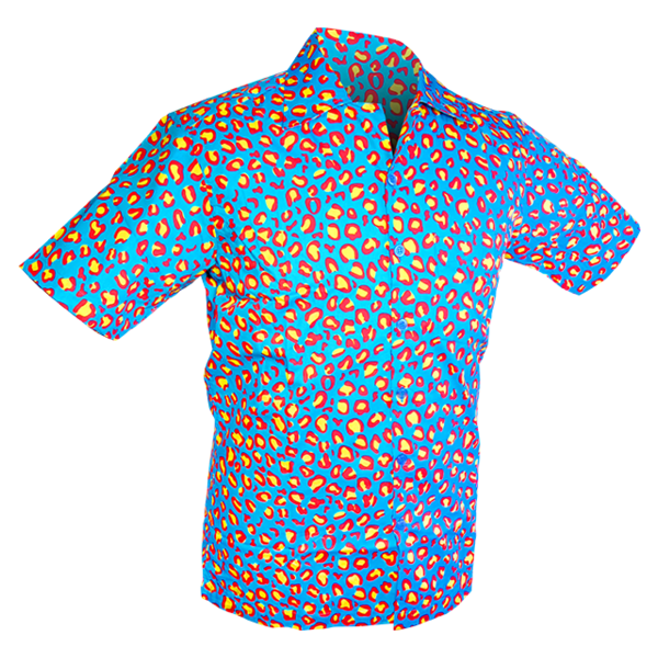 Chenaski | Overhemd korte mouw, Coloured leo