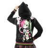 Afbeelding van Heartless | Hex Bear varsity jacket met afritsbare mouwen en capuchon