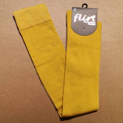 Flirt | Overknee sokken mosterd geel