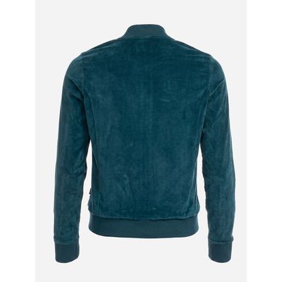 Foto van ATO Berlin | Retro jas Bebe van oceaan groen-blauwe katoen velours BCI